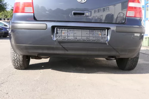 VW Golf 4 Limousine Stoßstange hinten Heckstoßstange Stoßfänger blau grau LC7V h (159719)