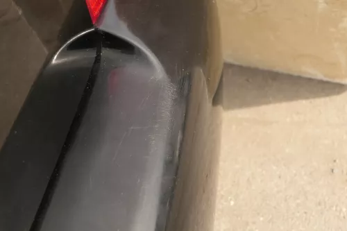 VW Lupo Stoßstange hinten Heckstoßstange Stoßfänger schwarz L041 uni 159833 (159833)