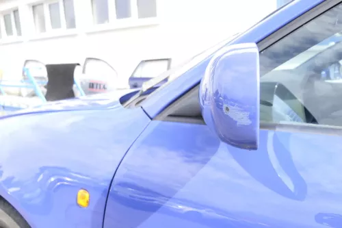 Audi A3 8L elektrischer Spiegel Außenspiegel links mit Glas blau LY5M kornblume (159860)