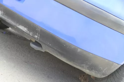 VW Golf 4 Limousine Stoßstange hinten Heckstoßstange Stoßfänger blau LW5Z 159934 (159934)