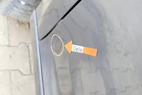 VW Golf 5 V 1K Tür vorne links Fahrertür 4/5-Türer blau grau LC5F TÜRBLATT (160127)