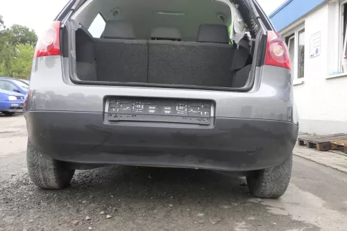 VW Golf 5 1K Limousine Stoßstange hinten Heckstoßstange grau LA7T united