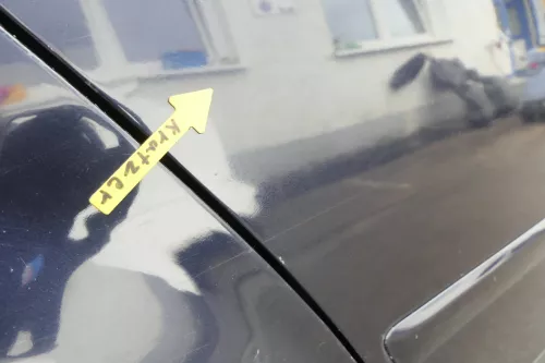 Audi A4 B6 8E nur Türblatt Tür hinten rechts blau LZ5L Kombi+Limo (160438)