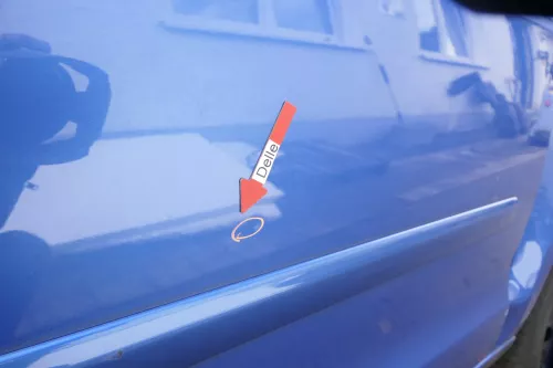 VW Polo 9N 9N3 Tür vorne rechts Beifahrertür 4/5-Türer blau LA5M - ohne Anbautei (160515)