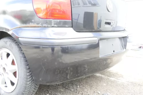 VW Polo 6N2 Stoßstange hinten Heckstoßstange Stoßfänger schwarz LC9Z (160796)