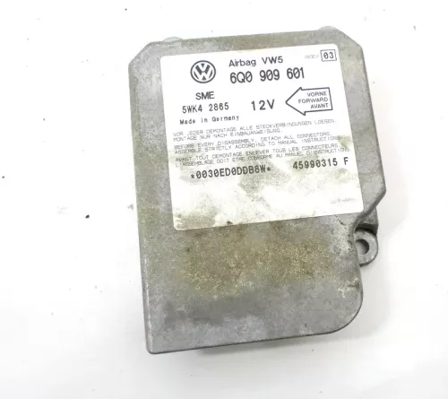 VW Polo 6N2 Lupo Steuergerät Airbag Airbagsteuergerät 1C0909601 D Index 03 - 02A