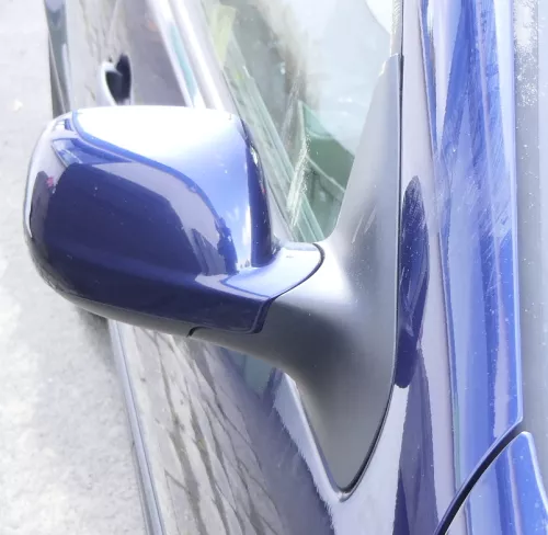 VW Golf 4 Bora elektrischer Spiegel vorne rechts Außenspiegel blau LB5N Glas (160914)