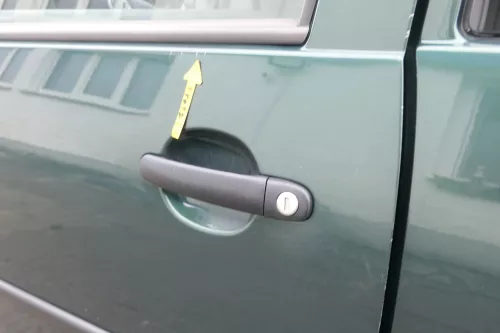 VW Golf 4 Tür vorne links Fahrertür 2/3-Türer grün LC6M brightgreen ohne Anbaut (161058)