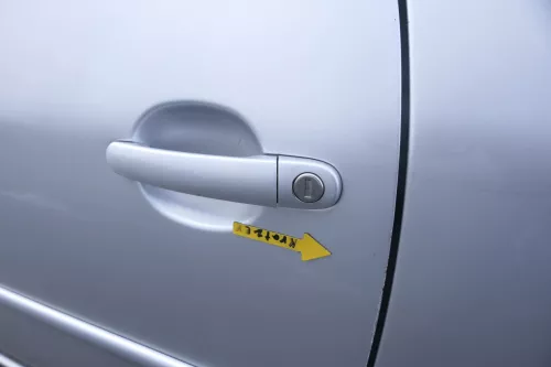 VW Lupo Seat Arosa Tür vorne links Fahrertür silber g LA7W (mechanischer Fenster (161135)