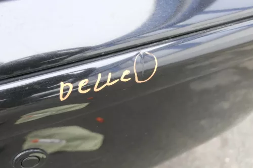 VW Polo 6N2 Stoßstange hinten Heckstoßstange Stoßfänger schwarz LC9Z - PDC (161272)