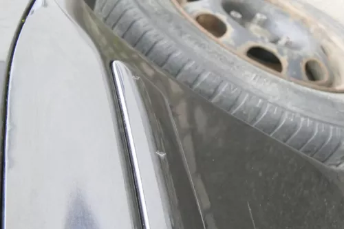 VW Polo 6N2 Stoßstange hinten Heckstoßstange Stoßfänger schwarz LC9Z - PDC (161272)