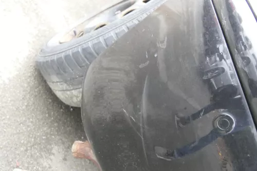 VW Polo 6N2 Stoßstange hinten Heckstoßstange Stoßfänger schwarz LC9Z - PDC (161272)