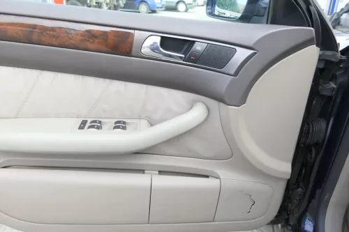 4x A6 4B Türverkleidung Verkleidung Tür vorne hinten links rechts Leder melange (161379)