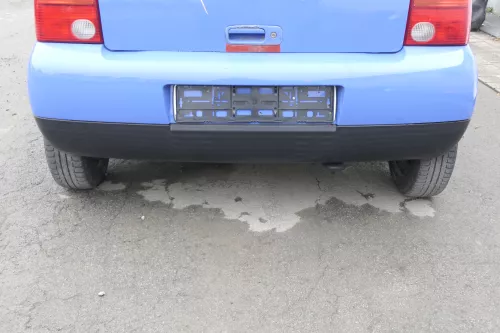 VW Lupo Stoßstange hinten Heckstoßstange Stoßfänger blau LR5A (161467)