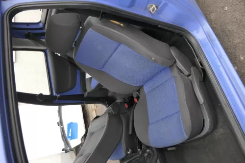 Seat Arosa Lupo Sitz vorne links Fahrersitz Höhenverstellung blau schwarz (161470)