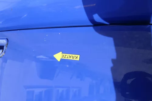 VW Lupo 6X Heckklappe Klappe Kofferraumklappe Scheibe blau LW5Z ohneAnbautei (161821)
