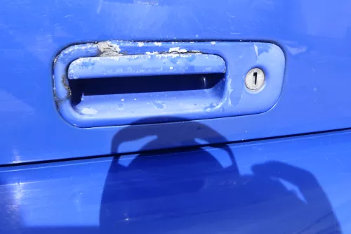 VW Lupo 6X Heckklappe Klappe Kofferraumklappe Scheibe blau LW5Z ohneAnbautei (161821)