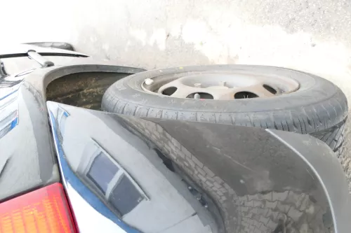 VW Lupo Stoßstange hinten Heckstoßstange Stoßfänger schwaz L041 v (162087)
