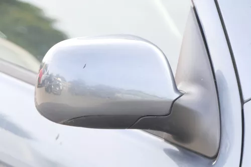 Skoda Fabia 6Y elektrisch Spiegel Außenspiegel rechts mit Glas grau LF7V  (162152)