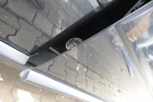 Audi A2 8Z Tür nur das Türblatt vorne rechts blau LZ5Q - ohne Anbauteile -kobalt (162184)