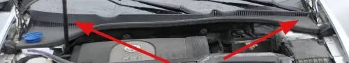 VW Golf 5 6 Abdeckung Windlauf Verkleidung Wischer Wasserkasten Wasserabweiser