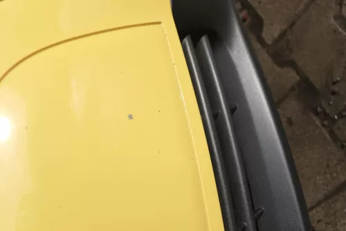 VW Fox 5Z Stoßstange vorne Stoßfänger gelb LY1C mit Grill (162304)