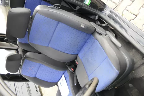 Seat Arosa 6H VW Lupo Sitz vorne links Fahrersitz Höhenverstellung blau schwarz