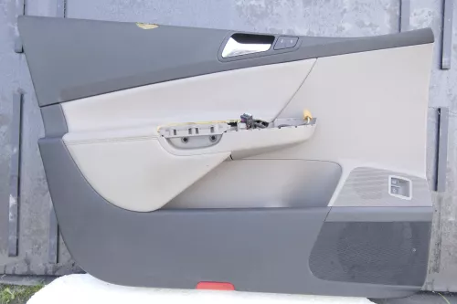 VW Passat 3C Variant 4x Türverkleidung Verkleidung Tür Leder latte macchiato sch (163023)