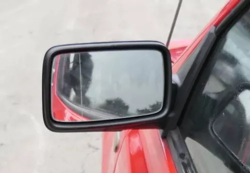 VW Golf 3 Vento manueller Spiegel Außenspiegel links Glas schwarz matt original