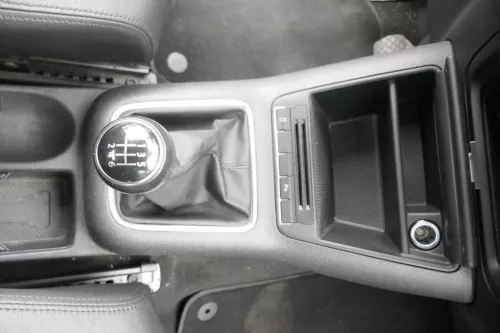 VW Golf Plus 5M Schaltknauf Schaltsack Schaltung Schaltknüppel 6-Gang Leder (163547)