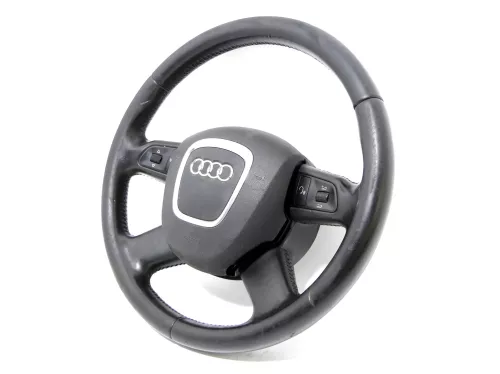 Audi A6 4F A4 8K Lederlenkrad Leder 4 Speichen Multifunktions - ohne Airbag