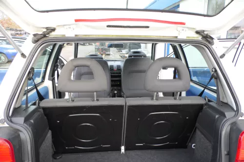 VW Lupo Seat Arosa Sitz Rückbank Sitzfläche Sitze mit Kopfstützen College blau (163784)
