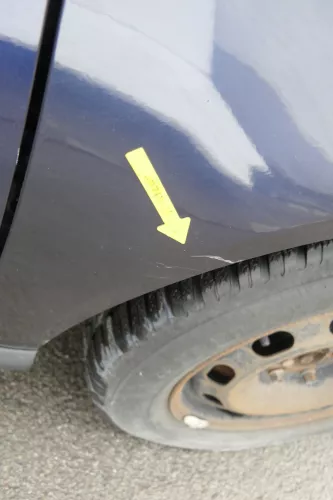 Audi A3 8L Kotflügel vorne rechts blau LZ5T (164031)