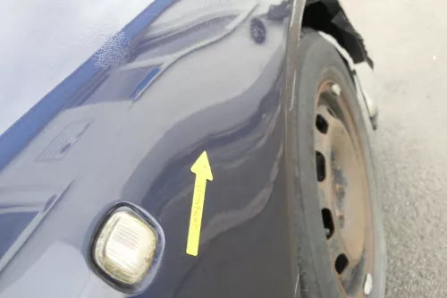 Audi A3 8L Kotflügel vorne rechts blau LZ5T (164031)