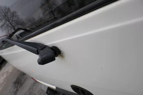 VW T4 Transporter Heckklappe Klappe hinten Kofferraumklappe weiß R902 (164079)
