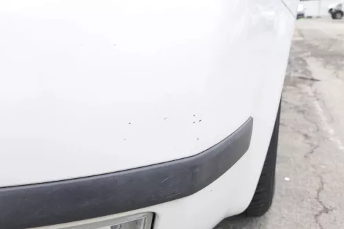Skoda Fabia 6Y Stoßstange Stoßfänger vorne weiß LF9E 2000-2004 (164154)