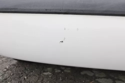 Skoda Fabia 6Y Kombi Combi Stoßstange hinten Heckstoßstange weiß LF9E (164162)