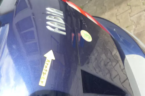 Skoda Fabia 6Y6 Schrägheck Heckklappe Kofferraumklappe hinten blau LF5U (164192)