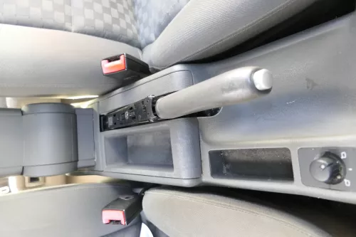 Audi A6 4B Handbremse Feststellbremse grau swing Leder (164217)