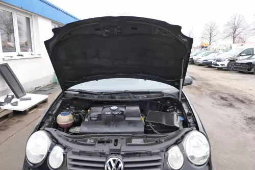 VW Polo 9N Motorhaube Klappe Haube vorne schwarz L041 uni bis ca. Bj. 2004 d (164266)