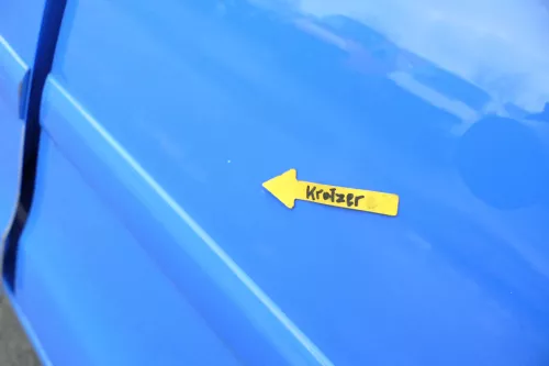 VW Polo 9N 9N3 Tür hinten links 4/5-Türer blau LA5F - ohne Anbauteile (164293)