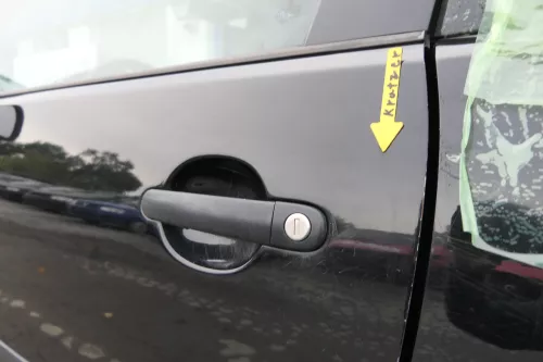 VW Polo 9N 9N3 Tür vorne links Fahrertür 2/3-Türer schwarz L041 ohneAnbautei (164331)