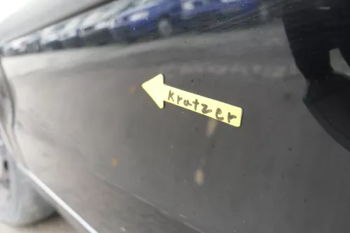 VW Polo 9N 9N3 Tür vorne links Fahrertür 2/3-Türer schwarz L041 ohneAnbautei (164331)