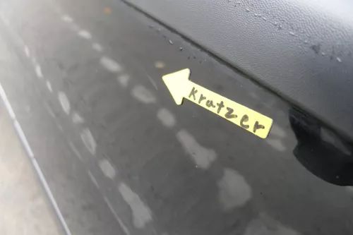 VW Polo 9N 9N3 Tür vorne links Fahrertür 2/3-Türer schwarz L041 ohneAnbautei (164331)