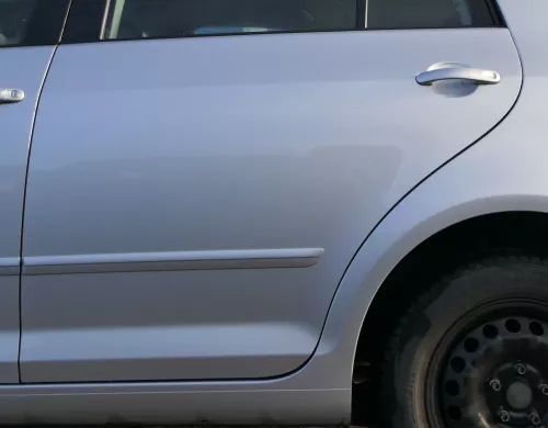 VW Golf Plus 5M 6 521 Türblatt Tür Blech hinten links grau silber LA7W + Rahmen (164362)