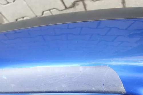 VW Touran 1T Stoßstange hinten Heckstoßstange Stoßfänger blau LA5X (164458)