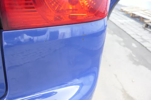 VW Touran 1T Stoßstange hinten Heckstoßstange Stoßfänger blau LL5M (164481)