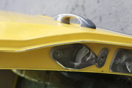 VW Caddy 3 2k Beifahrertür Tür hinten links gelb Post L132 Schiebetür (164543)