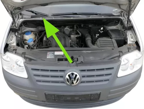 Caddy 2K Abdeckung Windlauf Verkleidung Wischer Wasserkasten Wasserabweiser (164564)