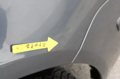 VW Polo 9N Kotflügel vorne rechts grau LC7V bis ca.Bj.2004  (164836)